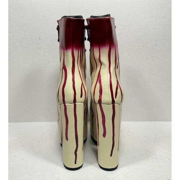 Dolls Kill Total Blood Bath Platform Lace Boots Goth Lolita Retro Women’s Sz 8 - Picture 4 of 9